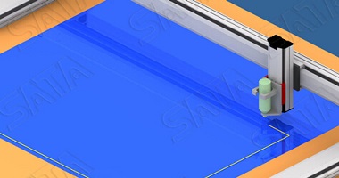 Großes Material zum Kleben von Glassubstraten